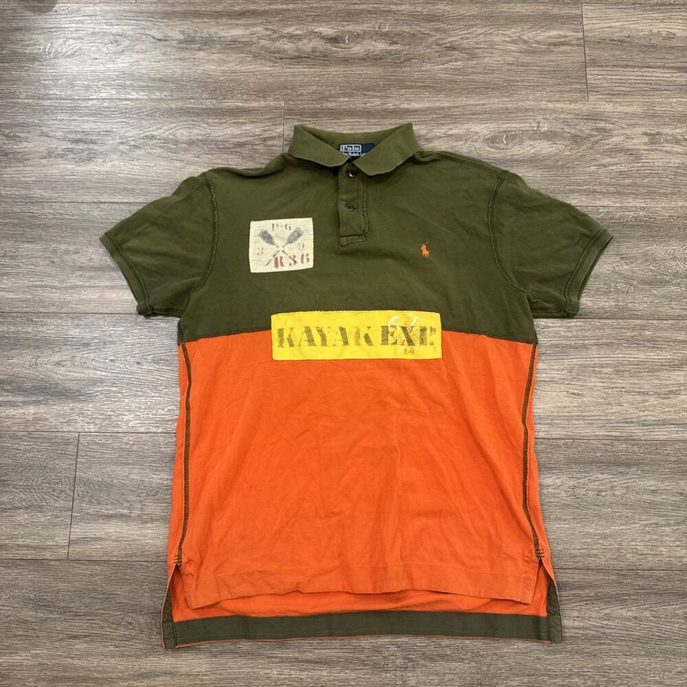 Vintage Mens Polo Ralph Lauren RL Guide Class C1 Kayak Exp Polo Shirt Size Large - Picture 1 of 7